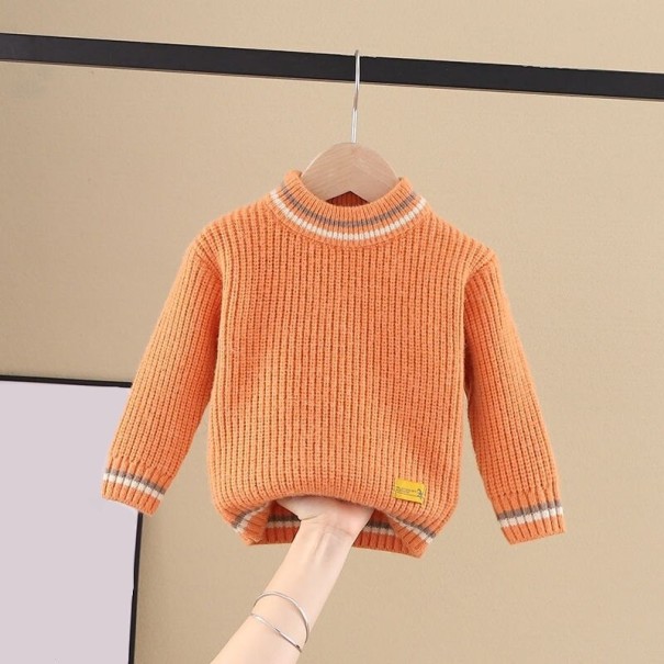Sweter dziecięcy L651 pomarańczowy 2
