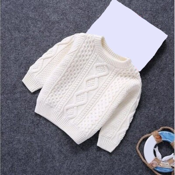 Sweter dziecięcy L983 biały 4