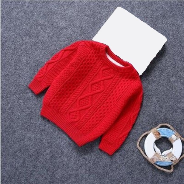 Sweter dziecięcy L983 czerwony 11