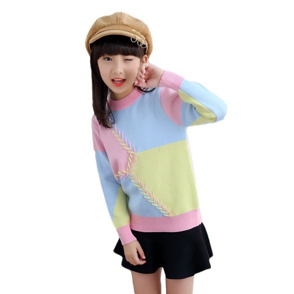 Sweter dziewczęcy L631 6 A