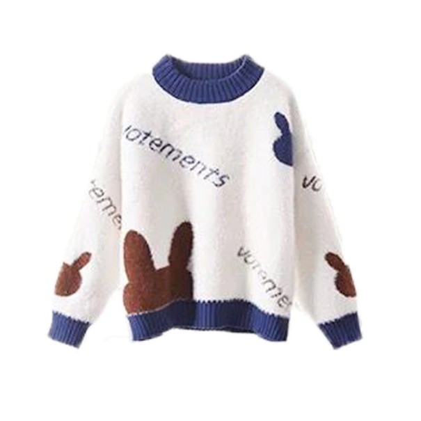Sweter dziewczęcy L639 biały 7