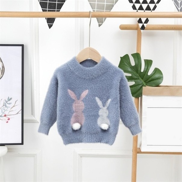 Sweter dziewczęcy L658 niebieski 5