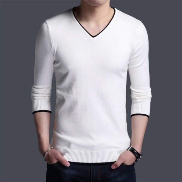 Sweter męski A2606 biały L