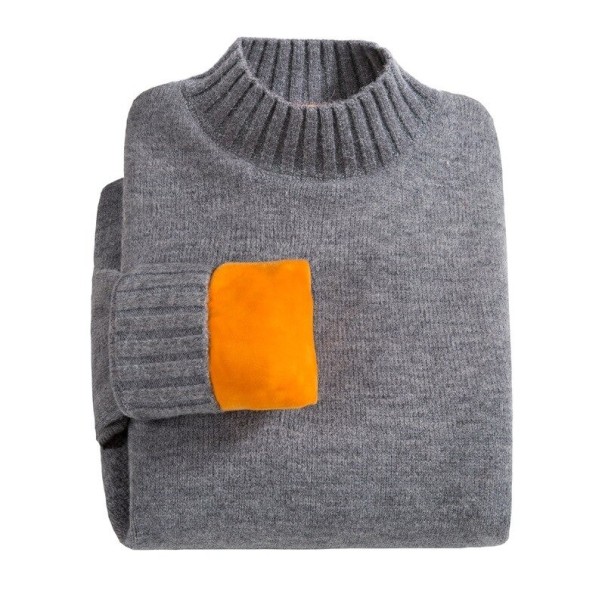 Sweter męski A2608 ciemnoszary XS