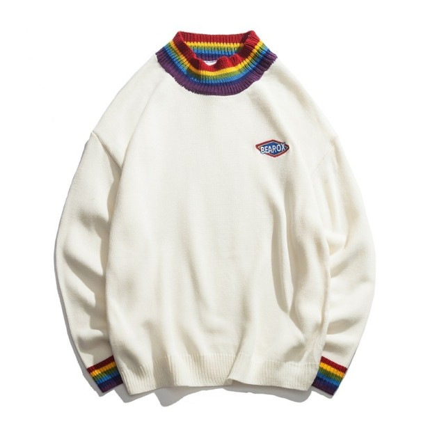 Sweter męski F206 biały S