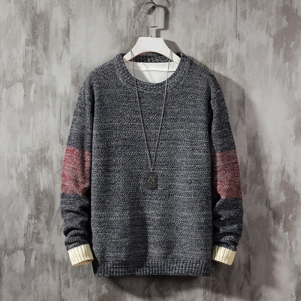 Sweter męski F267 ciemnoszary S