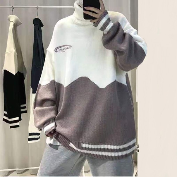 Sweter męski z golfem F306 S 6