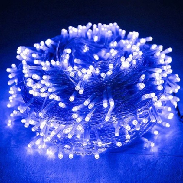 Świąteczny łańcuch LED 20 m niebieski
