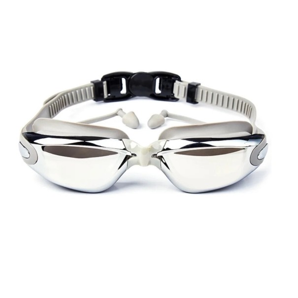 Swimming Goggles with Earplugs 100% UV Protection Waterproof Protective Goggles for Swimming in Pools, Sea and Open Water 1