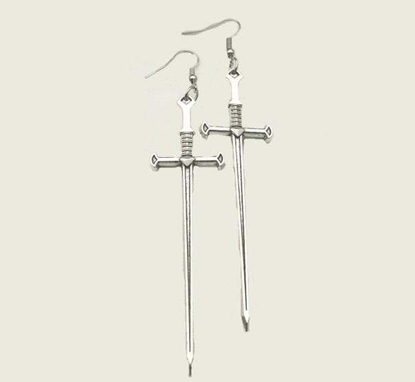 Sword Drop Earrings 2