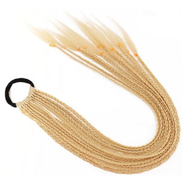 Syntetflätor på resårband 58 cm 24