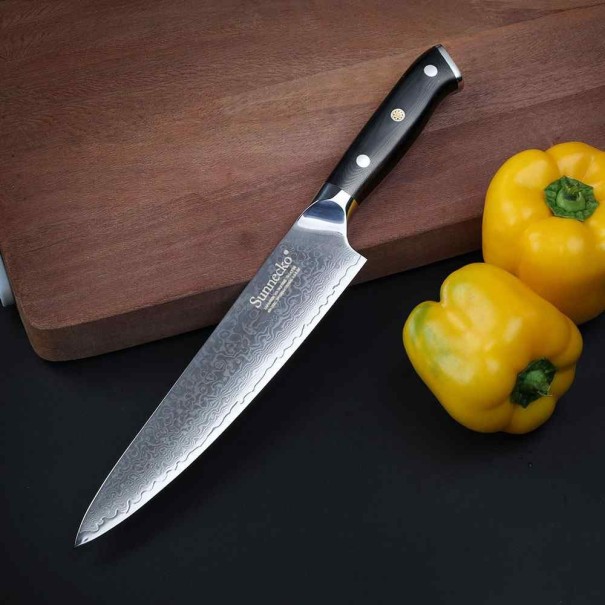 Szakács kés C271 damaszt acélból L