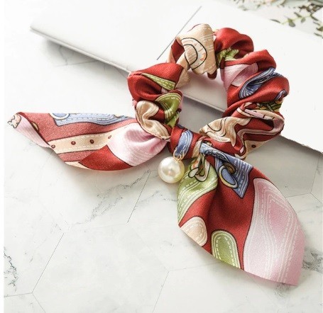 Szalik do włosów z perłą 2