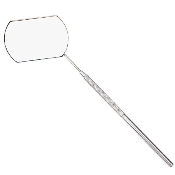Szempillahosszabbító tükör 14,5 x 6 x 4 cm hosszú nyéllel nagyító tükör kozmetikai eszköz szempilla oltáshoz műszempillák ezüst