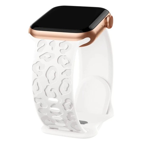 Szíj Apple Watch S10 42 mm-hez és Apple Watch 38 40 41 mm-hez Szilikon kényelmes szíj Rugalmas tartós szíj okosórákhoz fehér