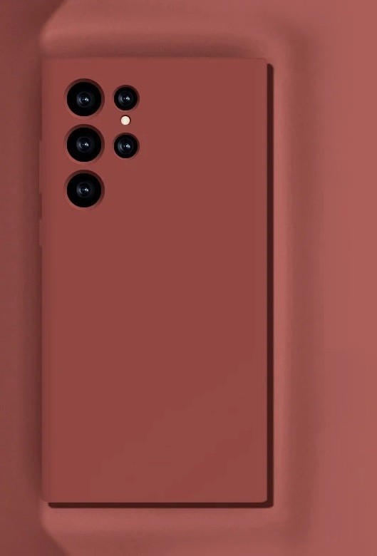 Szilikon borítás Samsung A34-hez barna