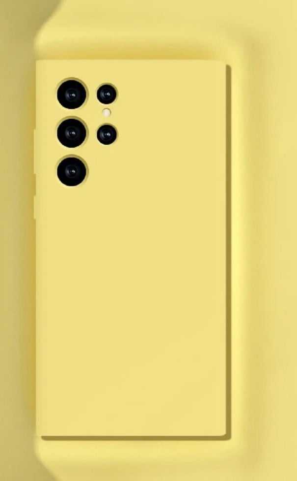 Szilikon borítás Samsung A54-hez sárga