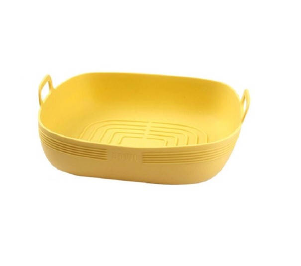 Szilikon forma forró levegős sütőhöz 21,5 x 19,5 cm sárga