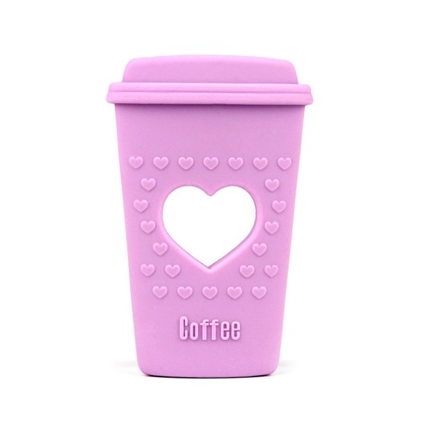 Szilikon rágóka, csésze alakú J3071 lila