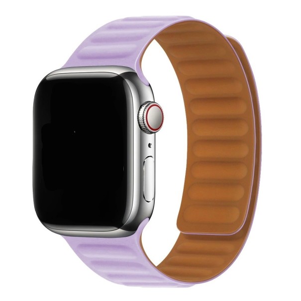 Szilikon szíj Apple Watch 38mm / 40mm / 41mm T854-hez világos lila