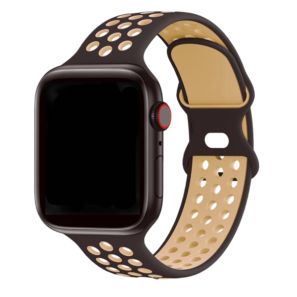 Szilikon szíj Apple Watchhoz 38mm / 40mm / 41mm SM barna