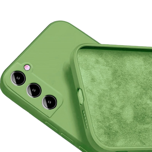 Szilikon védőburkolat Samsung Galaxy S23 B2050 telefonhoz világos zöld