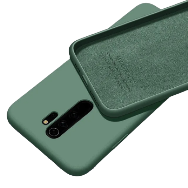 Szilikon védőburkolat Xiaomi Redmi 10 B2073-hoz zöld