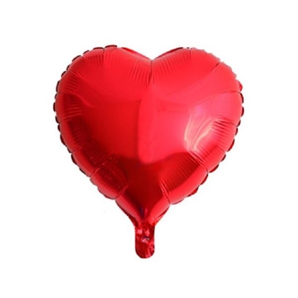 Szív alakú léggömb piros