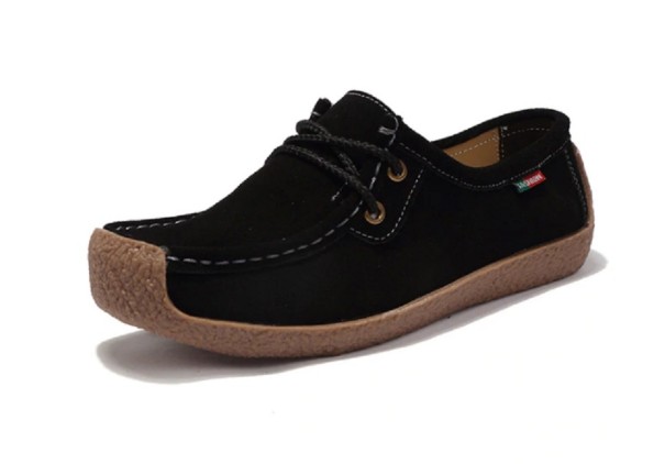 Sznurowane buty damskie A926 czarny 37,5