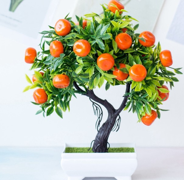 Sztuczne drzewo pomarańczowe 1
