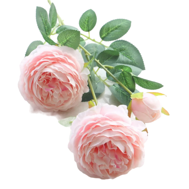 Sztuczne kwiaty do dekoracji 3 szt. Zestaw sztucznych piwonii Kwiaty dekoracyjne różowy