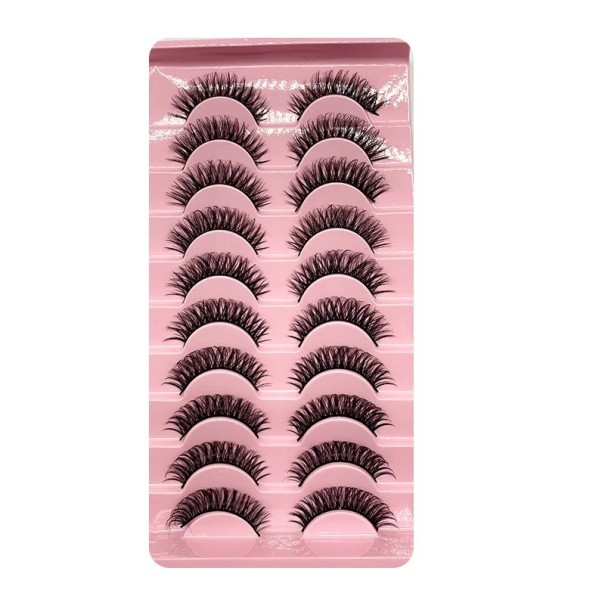 Sztuczne rzęsy 10 par Dramatyczne paski Sztuczne rzęsy Strip Mink Lashes 24