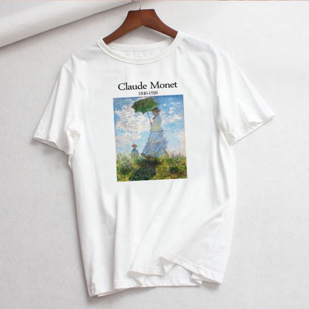 T-shirt branca para senhora com estampado B251 S 6