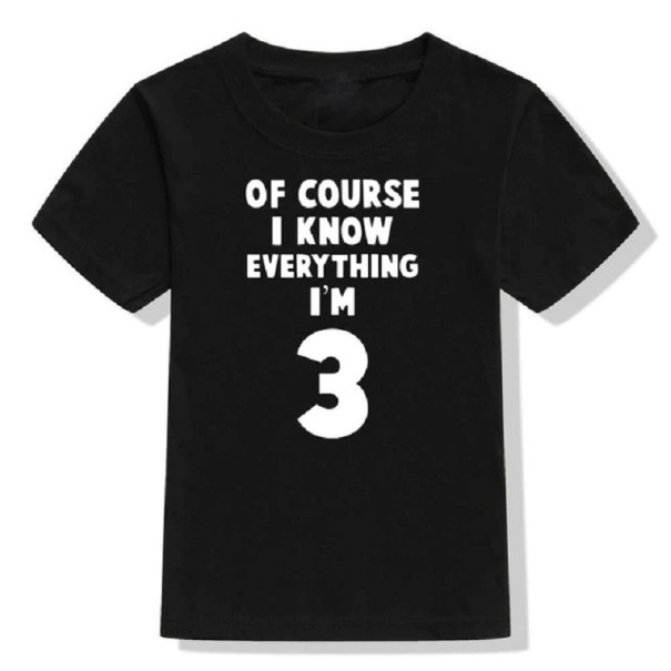 T-shirt d'anniversaire pour enfants B1468 12-24 mois F