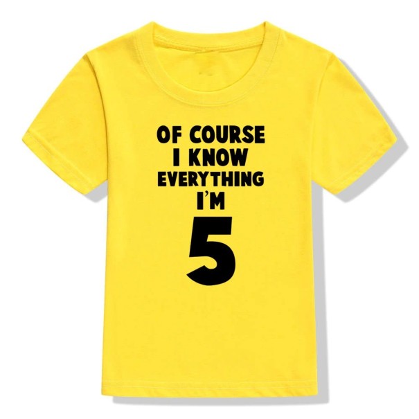 T-shirt d'anniversaire pour enfants B1504 3 H
