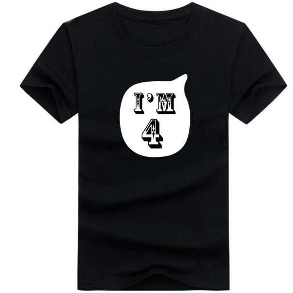 T-shirt d'anniversaire pour enfants B1510 noir 7 D
