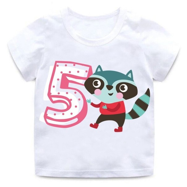 T-shirt d'anniversaire pour enfants B1556 5 E