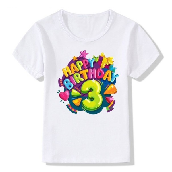 T-shirt d'anniversaire pour enfants B1576 8 B
