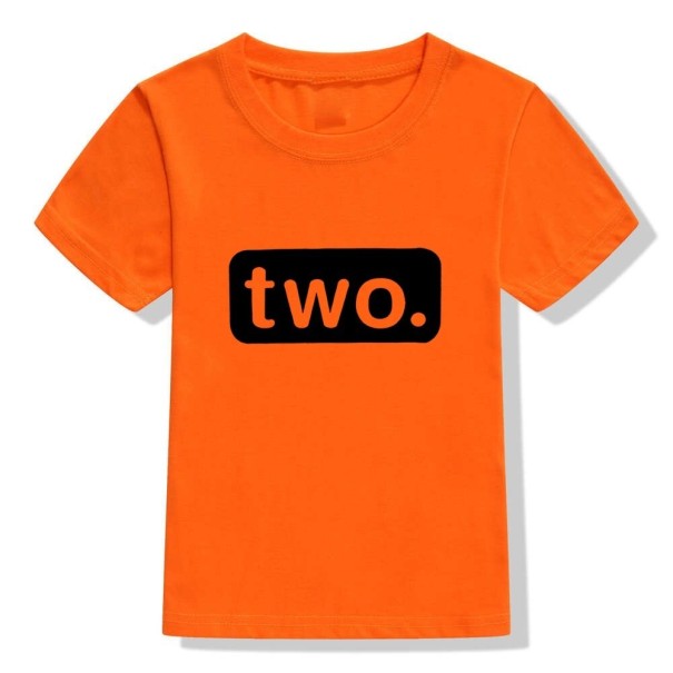 T-shirt d'anniversaire pour enfants B1578 orange 6 B
