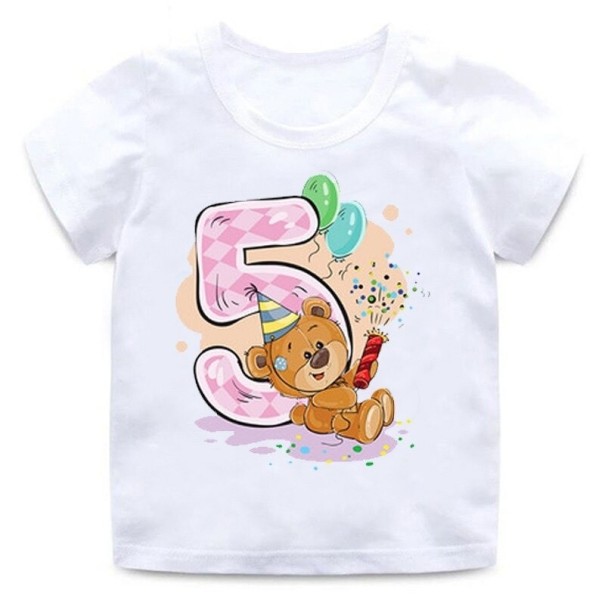 T-shirt d'anniversaire pour enfants B1607 7 E