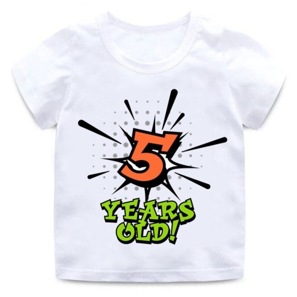 T-shirt d'anniversaire pour enfants B1625 6 E