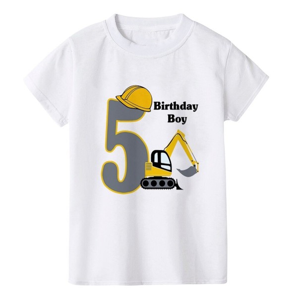 T-shirt d'anniversaire pour garçon B1596 8 H