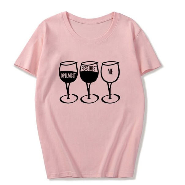 T-shirt da donna con stampa di drink S 12