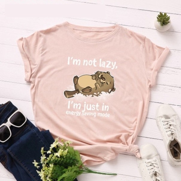 T-shirt da donna con stampa divertente A957 L 1