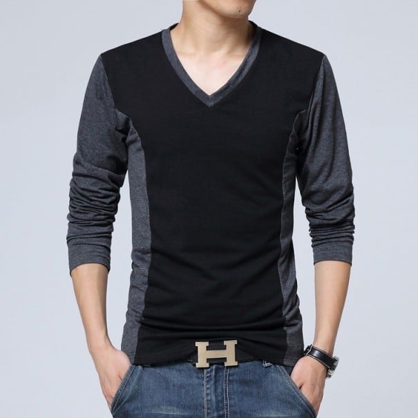 T-shirt da uomo Nathan J1529 nero XS