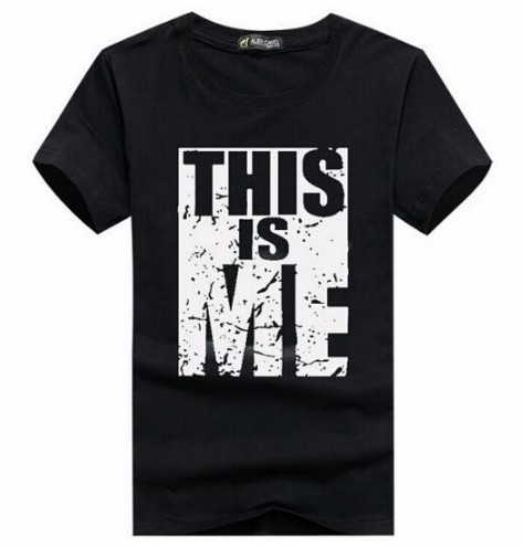 T-shirt da uomo THIS IS ME J2946 nero L