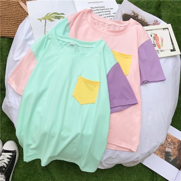 T-shirt dam i pastellfärger