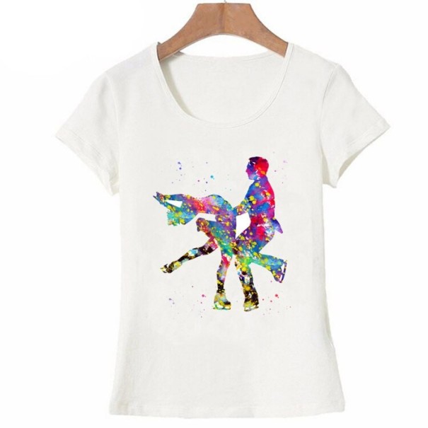T-shirt dam med dansmotiv B407 XL 2