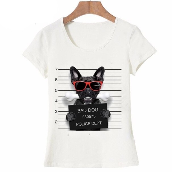 T-shirt dam med roligt djurtryck B409 XS 3