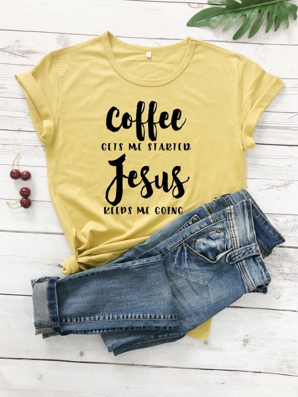 T-shirt dam med roligt tryck B132 3XL 4